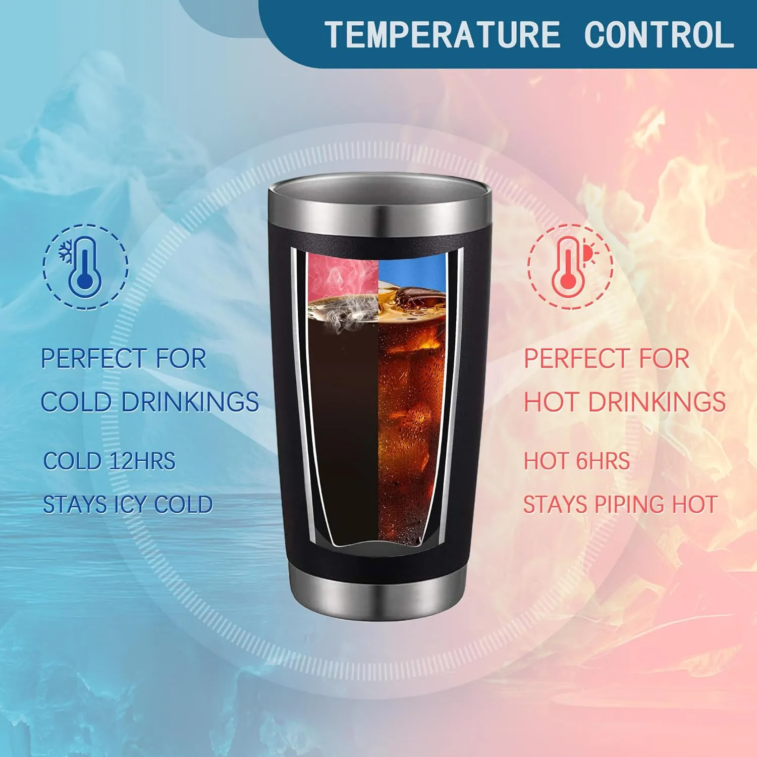 Might Be Water Might Be Vodka 20 Oz Insulated Tumblers with Lid & Straw | Double Wall Stainless Steel Vacuum Wine Tumbler Coffee Mug | Novelty Birthday Gifts Idea (Black)