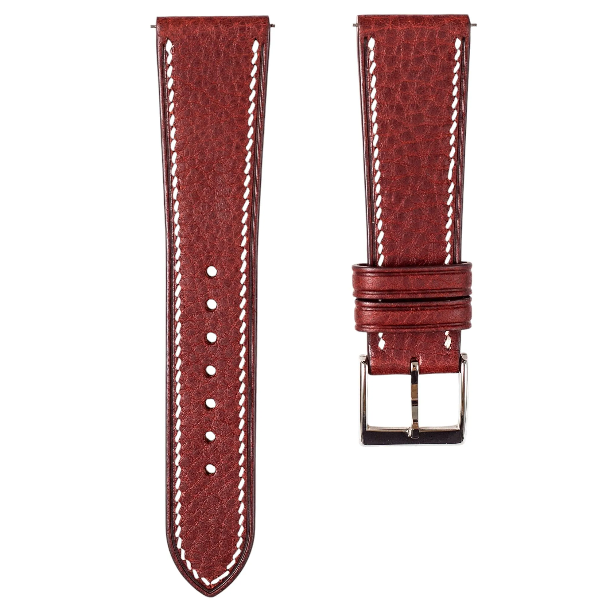 Minerva Box Calfskin Leather Strap - Quick-Release - Grigio (2438)