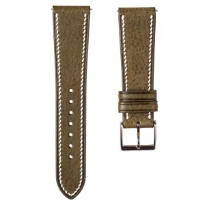 Minerva Box Calfskin Leather Strap - Quick-Release - Grigio (2438)