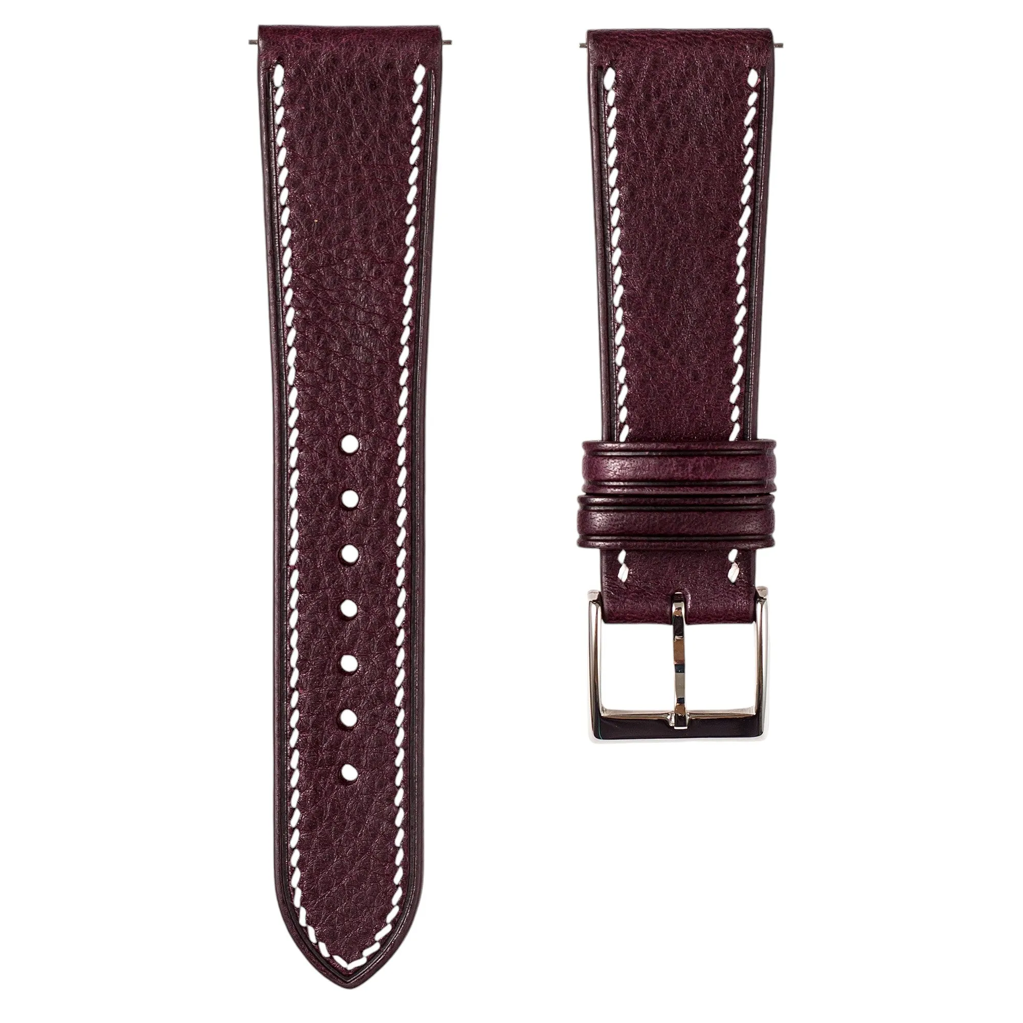 Minerva Box Calfskin Leather Strap - Quick-Release - Grigio (2438)