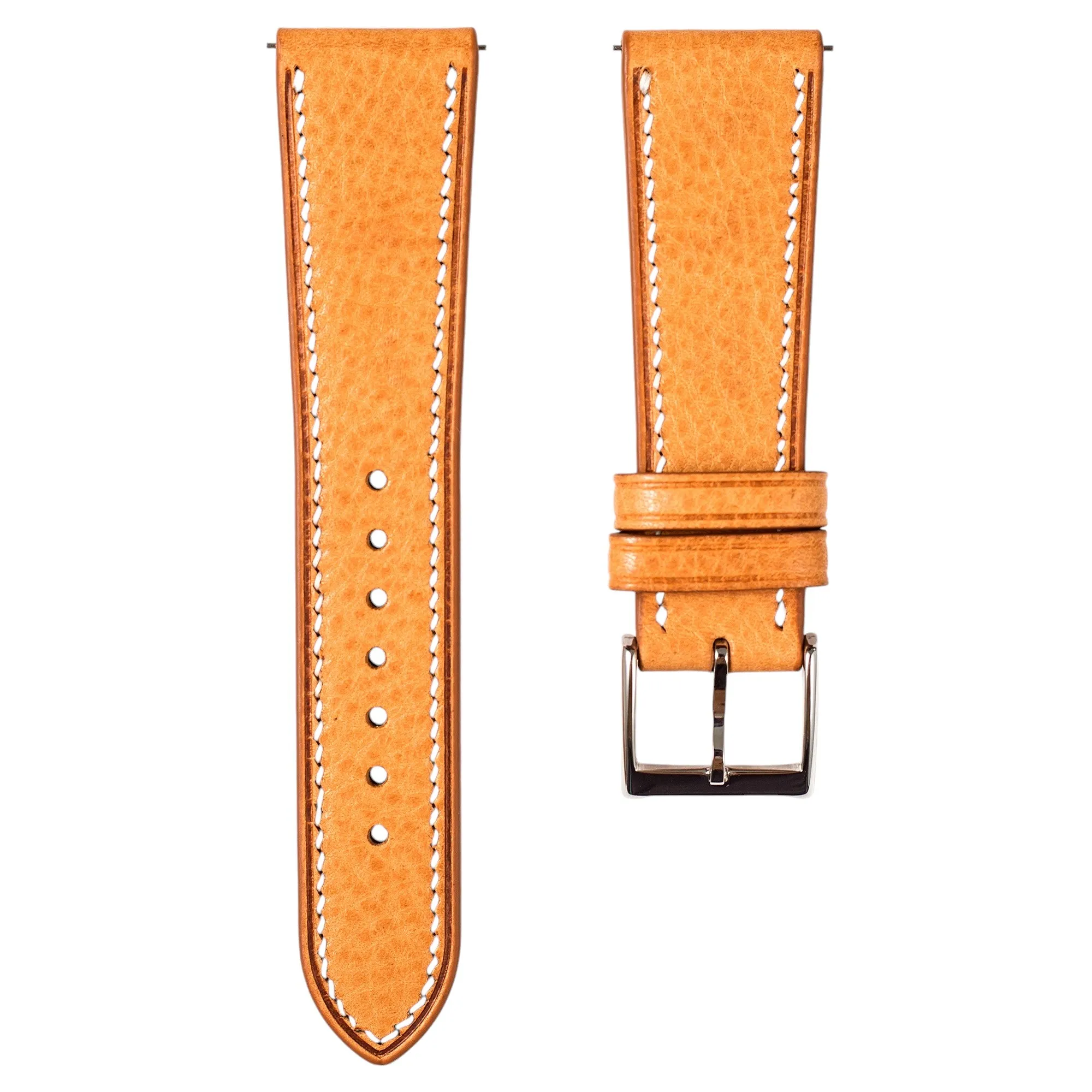 Minerva Box Calfskin Leather Strap - Quick-Release - Grigio (2438)