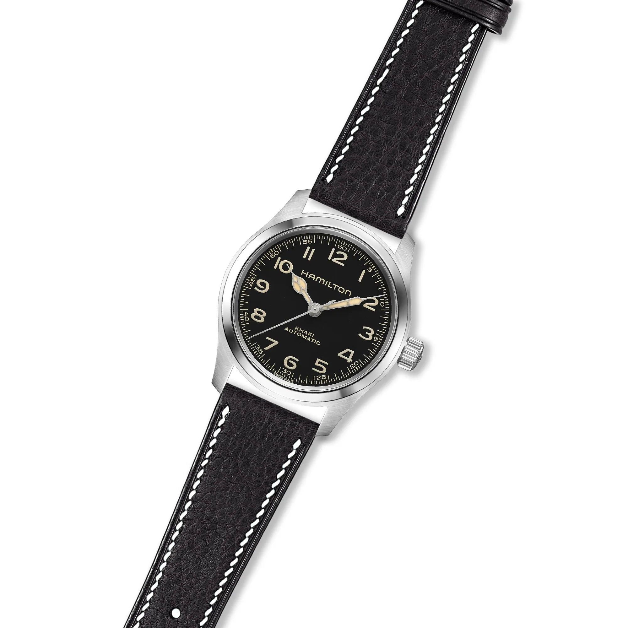 Minerva Box Leather Strap for Hamilton - Quick-Release - Yellow (2438)