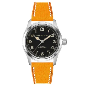 Minerva Box Leather Strap for Hamilton - Quick-Release - Yellow (2438)