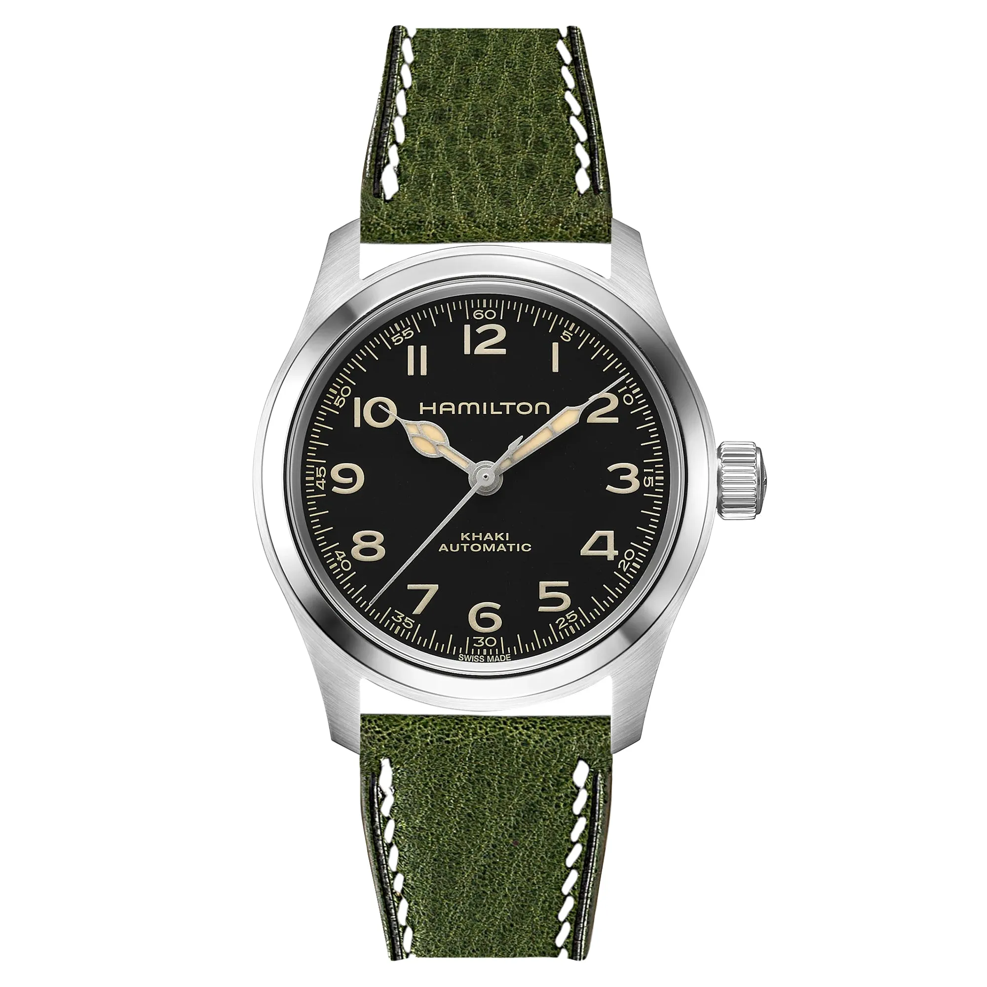 Minerva Box Leather Strap for Hamilton - Quick-Release - Yellow (2438)