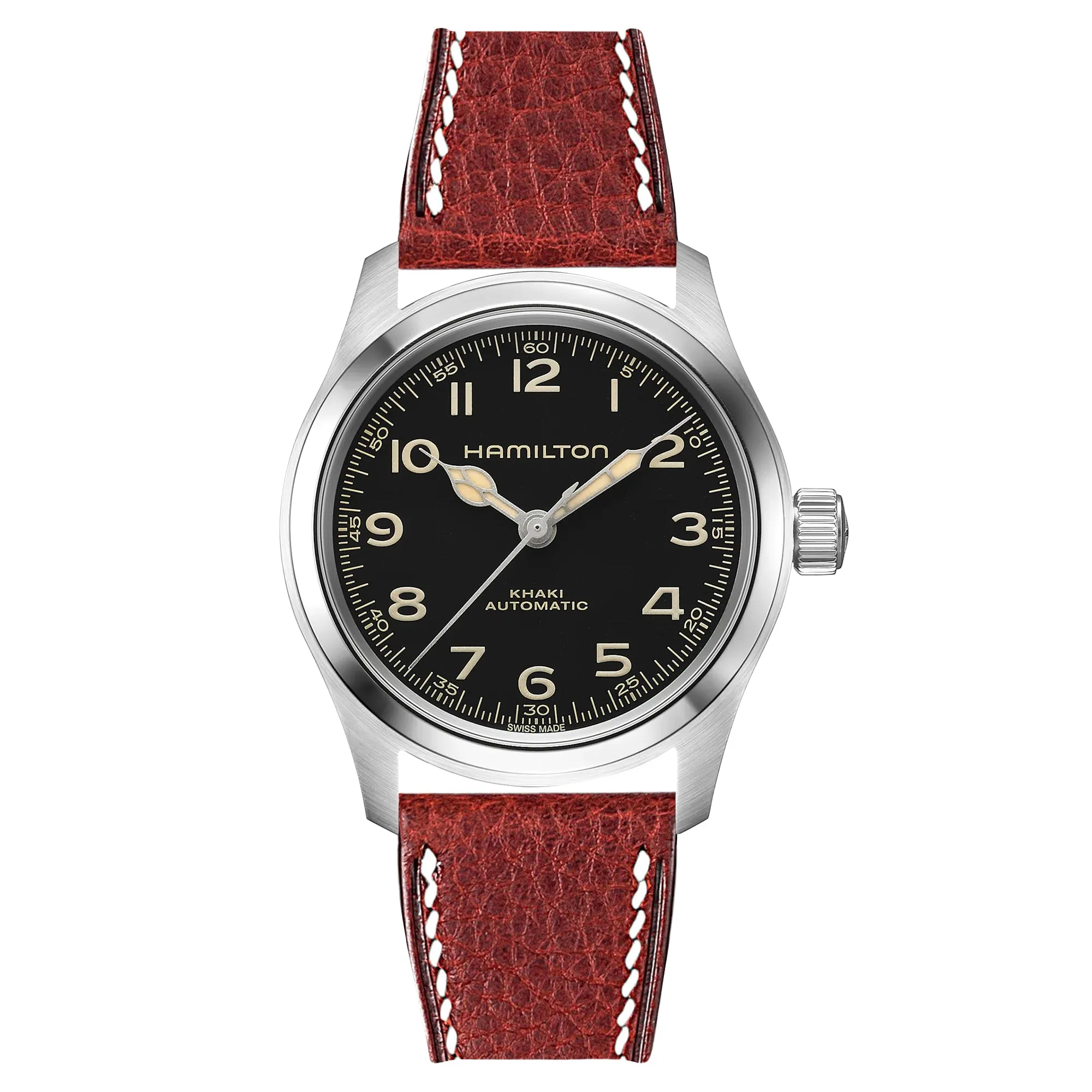 Minerva Box Leather Strap for Hamilton - Quick-Release - Yellow (2438)