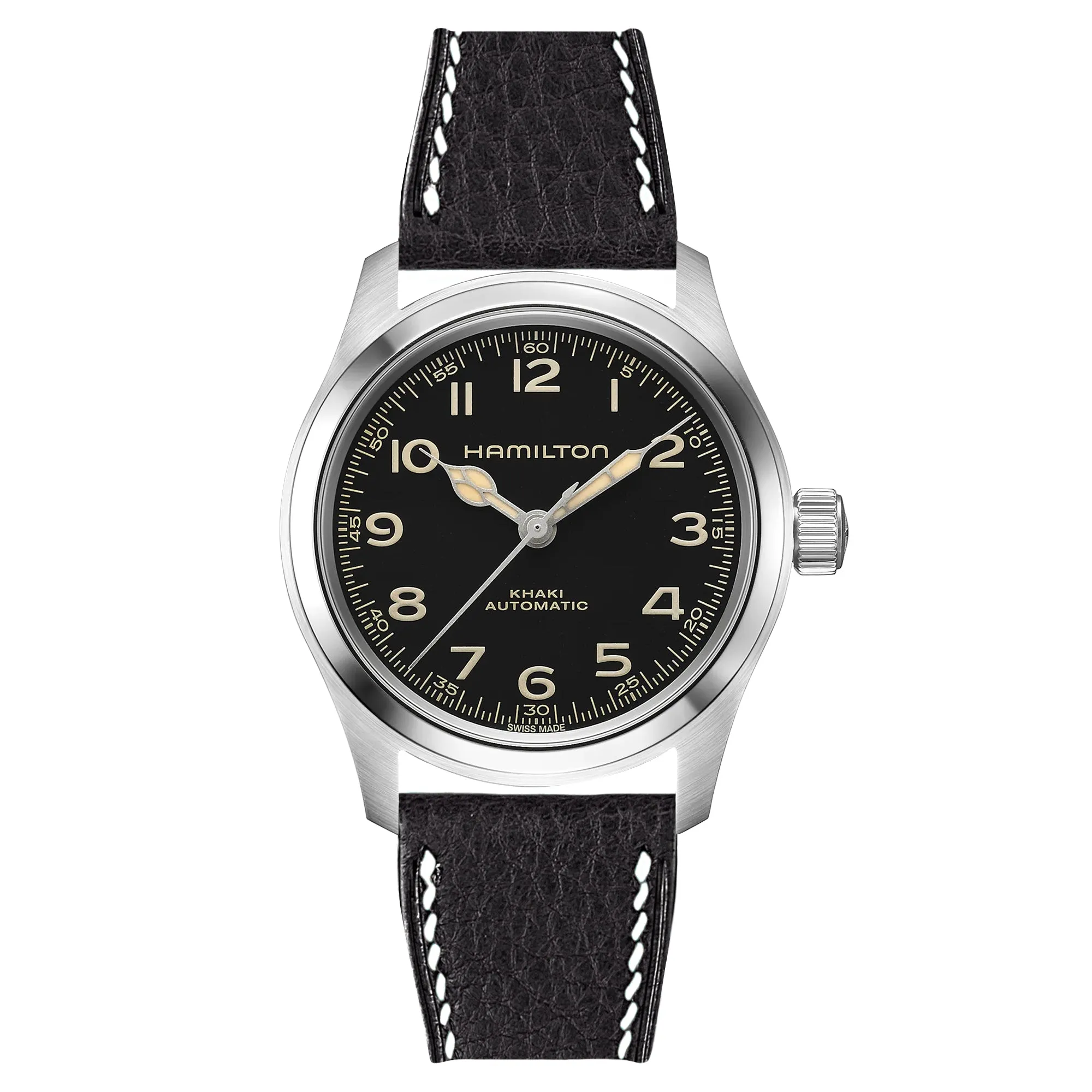 Minerva Box Leather Strap for Hamilton - Quick-Release - Yellow (2438)
