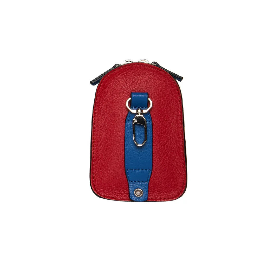 Mini Bag Leather Red and Blue