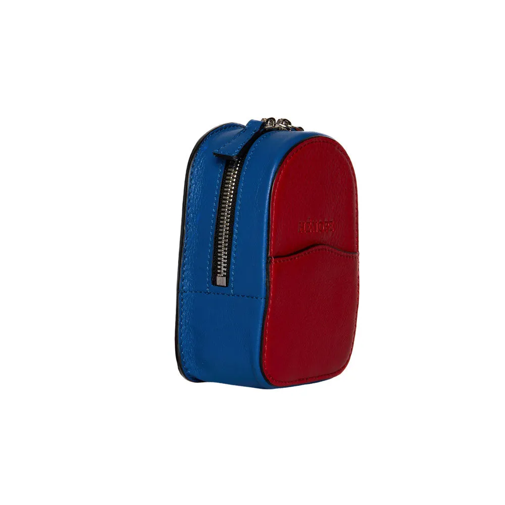 Mini Bag Leather Red and Blue