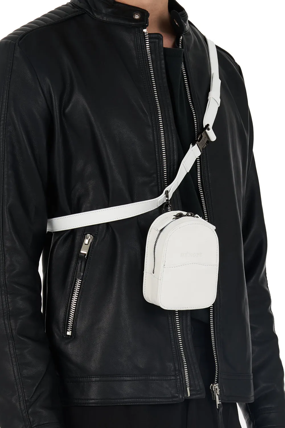 Mini Bag Leather White