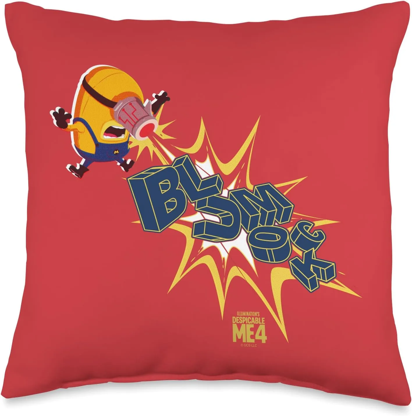 Minions Despicable Me 4 Blumock Laser Throw Pillow