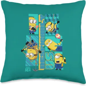 Minions Despicable Me 4 Despicably Us Minions Throw Pillow