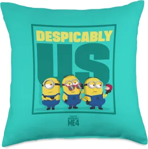 Minions Despicable Me 4 Despicably Us Throw Pillow