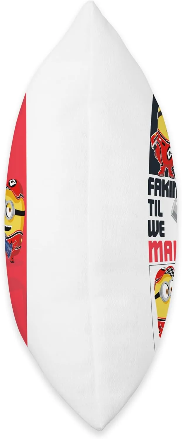 Minions Despicable Me 4 Fakin’ It Til We Make it Throw Pillow