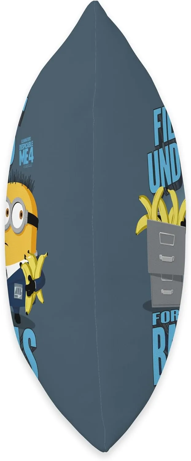 Minions Despicable Me 4 File Under B for Bananas Throw Pillow