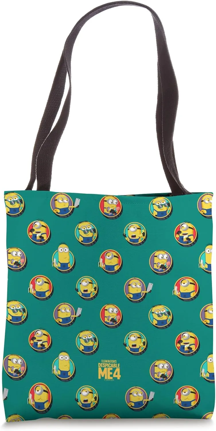Minions Despicable Me 4 Minions Dot all over print Tote Bag