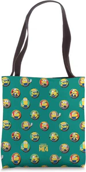 Minions Despicable Me 4 Minions Dot all over print Tote Bag