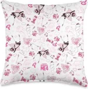 Minions Despicable Me 4 Poppin’ all over print Throw Pillow