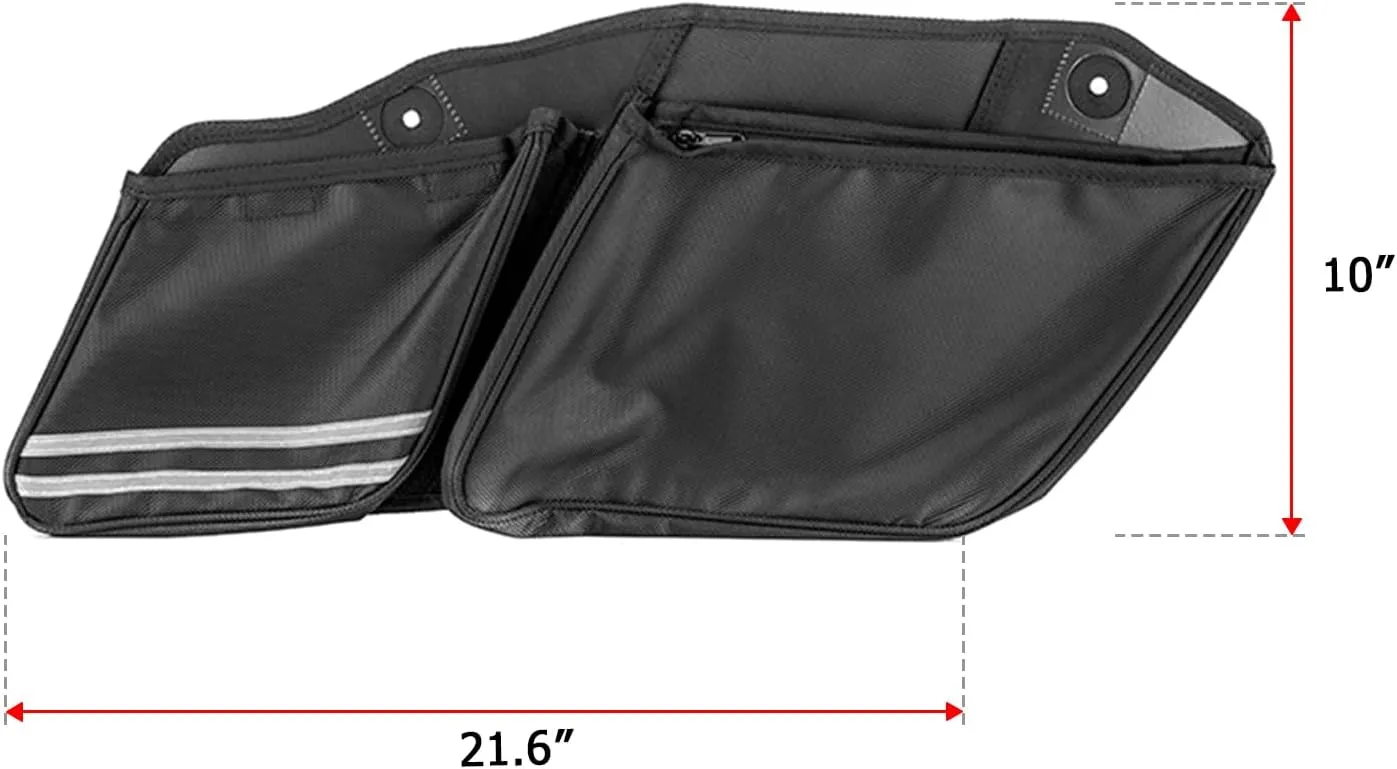 Mofun Motorcycle Saddlebag Organizers Storage Bags Saddle Bag Organizers Compatible With Harley Touring Road King Road Electra Street Glide 1993-2013