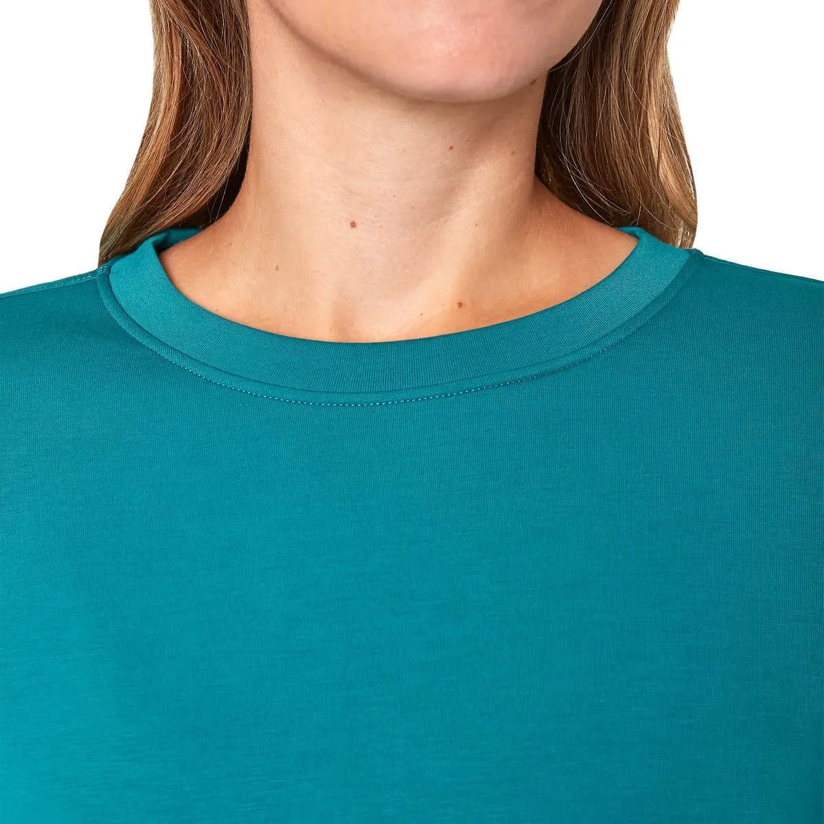 Mondetta Womens Midweight Long Sleeve Crewneck Scuba Sweatshirt