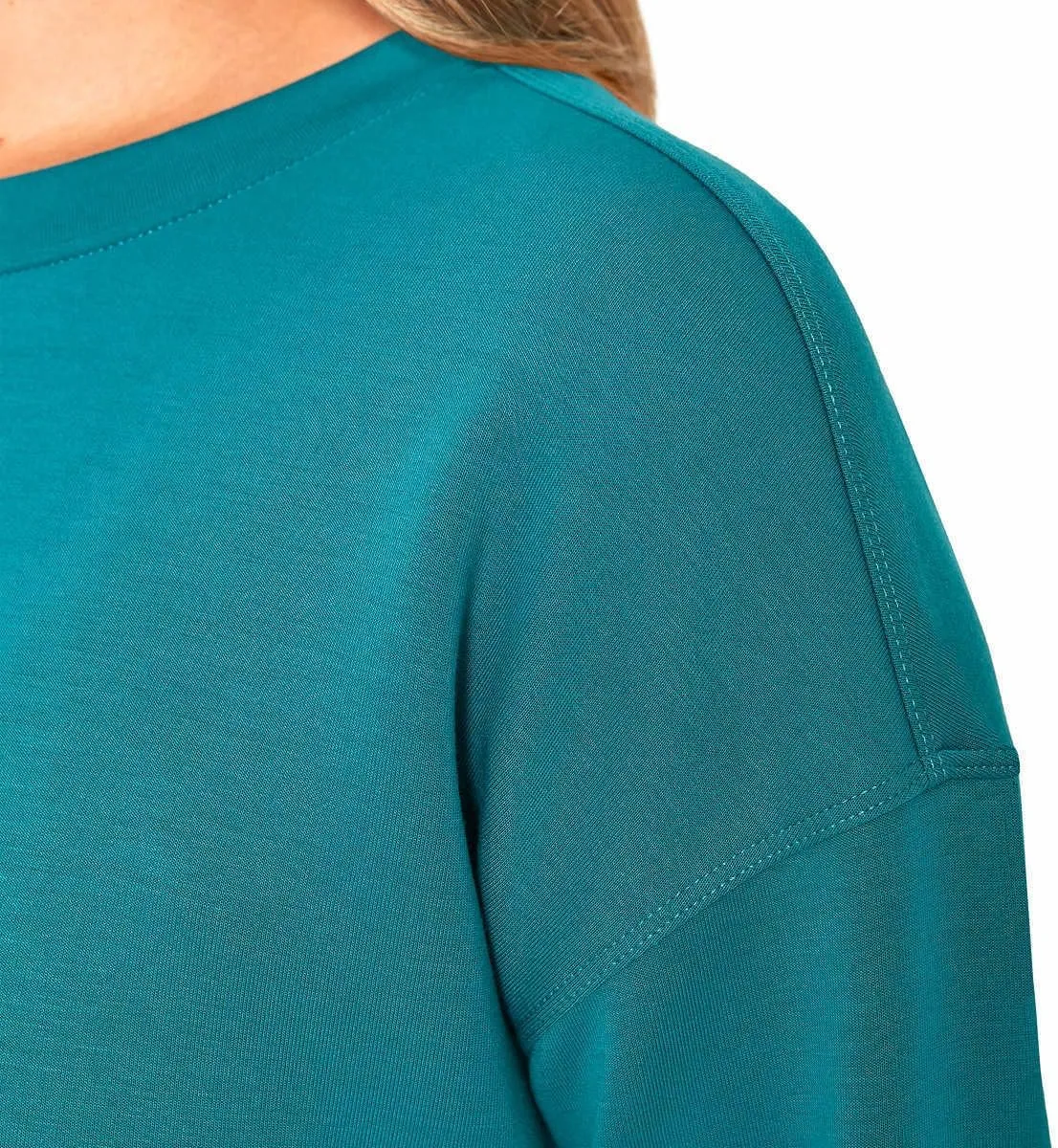 Mondetta Womens Midweight Long Sleeve Crewneck Scuba Sweatshirt