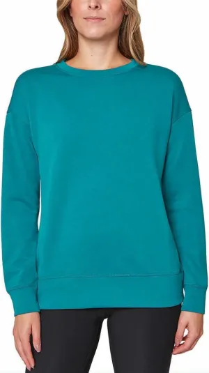 Mondetta Womens Midweight Long Sleeve Crewneck Scuba Sweatshirt