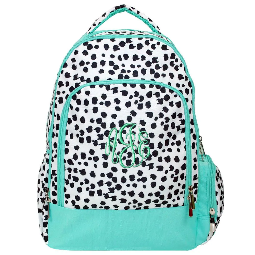 Monoogrammed Spotty Dog Computer Backpack