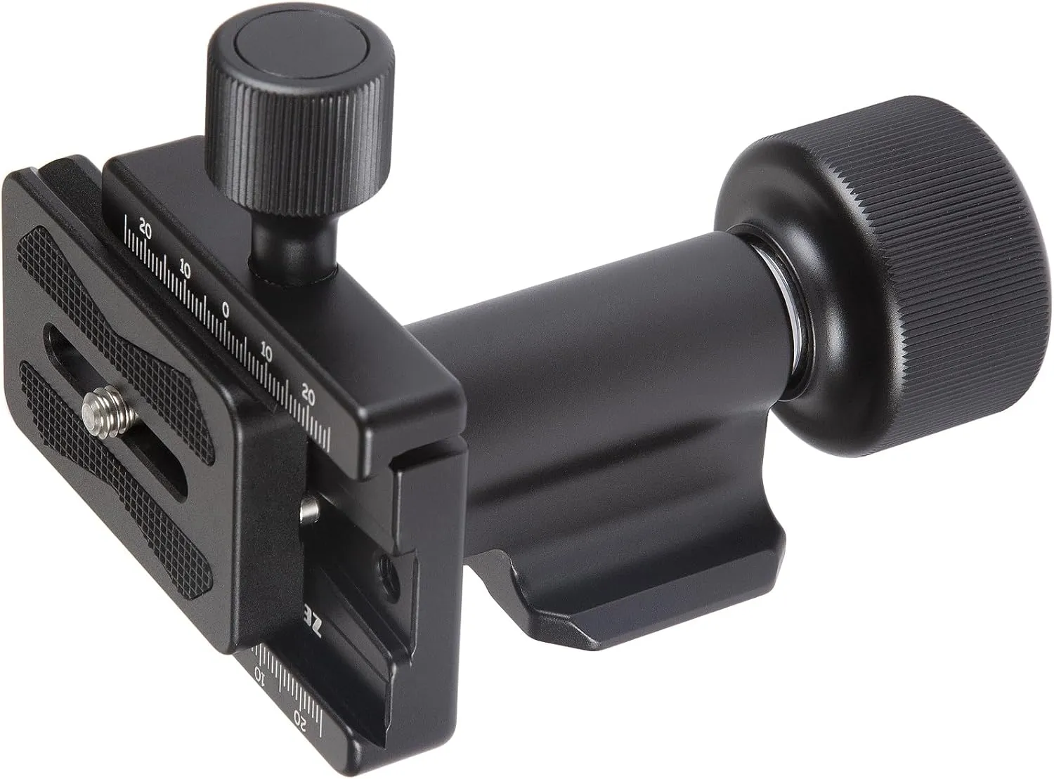 Monopod Gimbal Head – Side Saddle Speed Tilt with Arca-Swiss Dovetail Quick Release Plate | Supports Medium & Telephoto Lenses | Max Load 100lbs