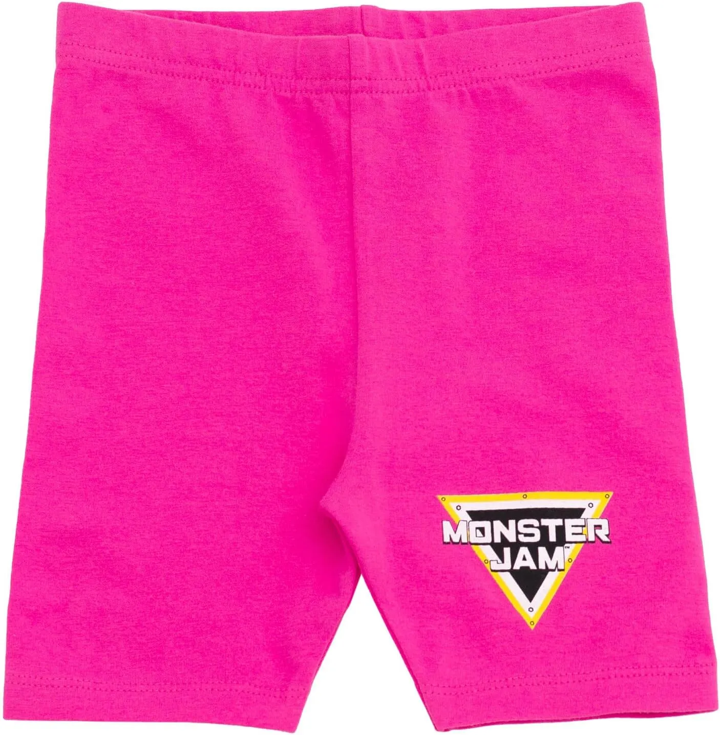 Monster Jam Girls Drop Shoulder T-Shirt and Bike Shorts Outfit Set Toddler to Big Kid Grave Digger Megalodon Sparkle Smash