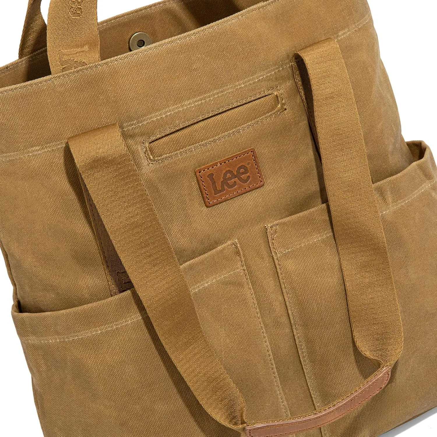Montana West x Lee Canvas Tote Bag for Women with 2 Front Pockets Top-Handle Handbag & Shoulder Bag
