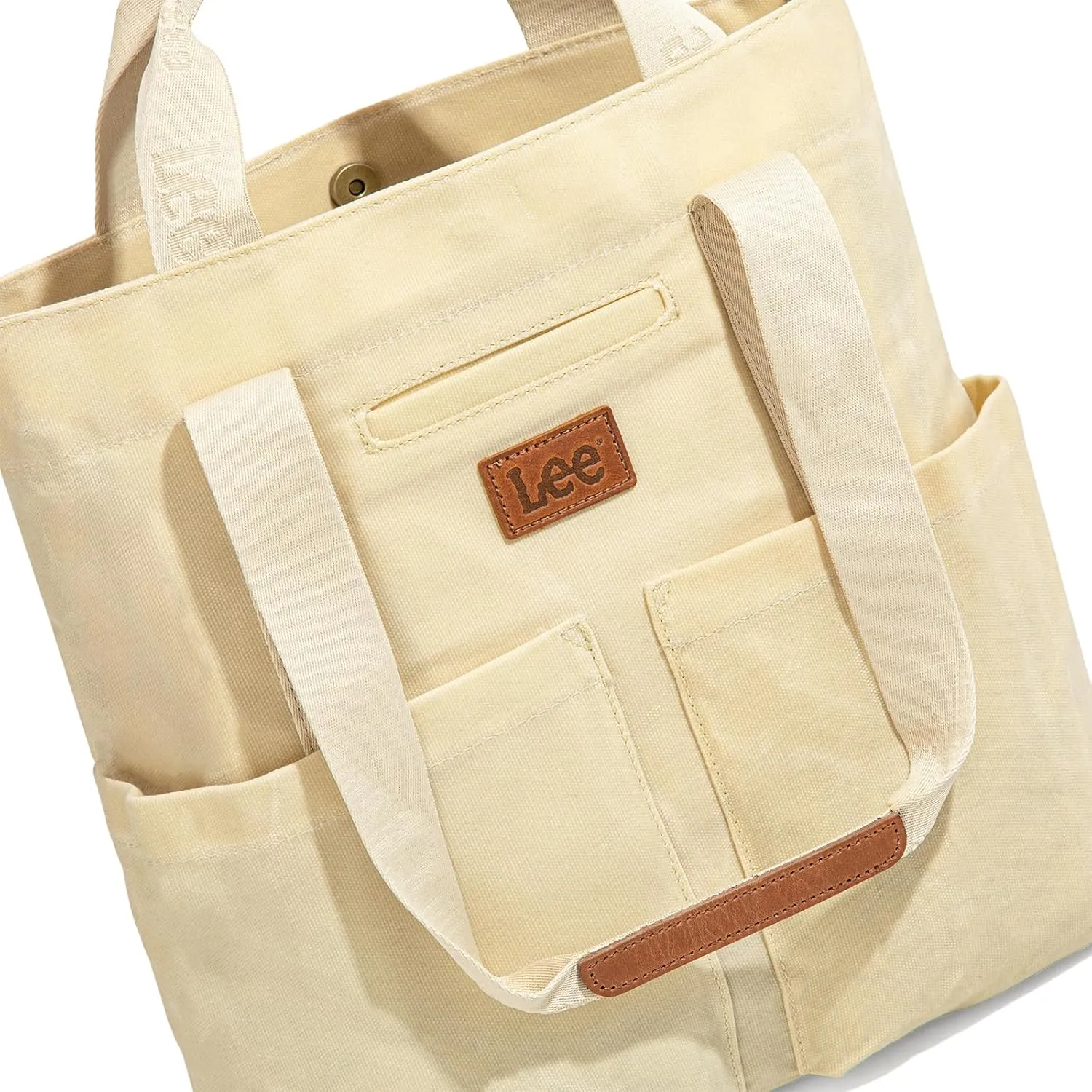Montana West x Lee Canvas Tote Bag for Women with 2 Front Pockets Top-Handle Handbag & Shoulder Bag