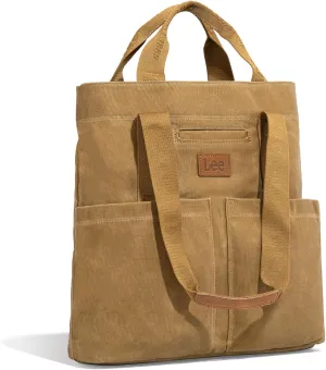 Montana West x Lee Canvas Tote Bag for Women with 2 Front Pockets Top-Handle Handbag & Shoulder Bag