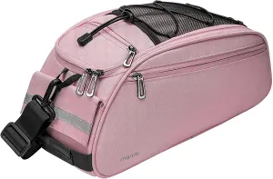 MOSISO Bike Rack Bag, Waterproof Bicycle Trunk Pannier Rear Seat Pouch Cycling Bike Carrier Backseat Storage Luggage Saddle Shoulder Bag