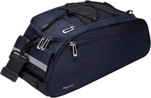 MOSISO Bike Rack Bag, Waterproof Bicycle Trunk Pannier Rear Seat Pouch Cycling Bike Carrier Backseat Storage Luggage Saddle Shoulder Bag