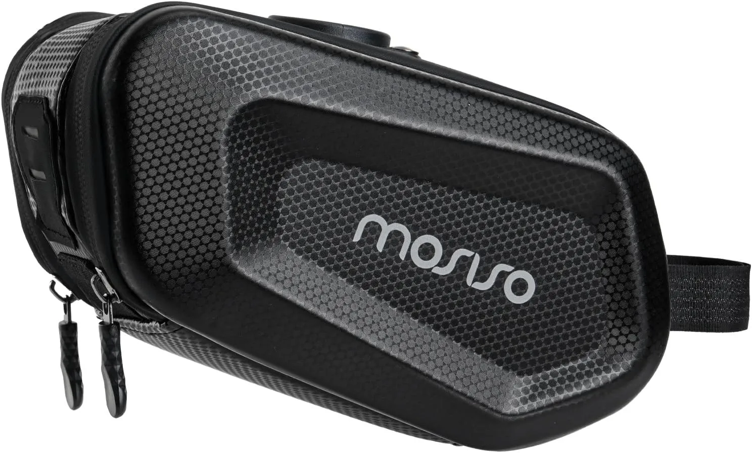 MOSISO Bike Seat Bag, Waterproof Bike Saddle Bag Hard Shell Bicycle Under Seat Bag, 2L Quick Release Bicycle Storage Bag Cycling Accessories Pouch for Road Mountain Cycling, Black