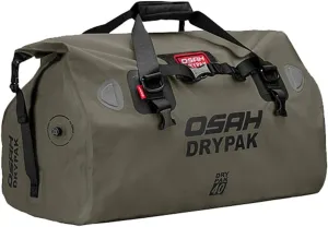 Motorcycle Dry Bag - Waterproof Motorcycle Duffle & Luggage Tail Bag Saddle Bags with Roll Top Closure, Large Storage Space，for Motorcycle Back Seat(Green,40L)