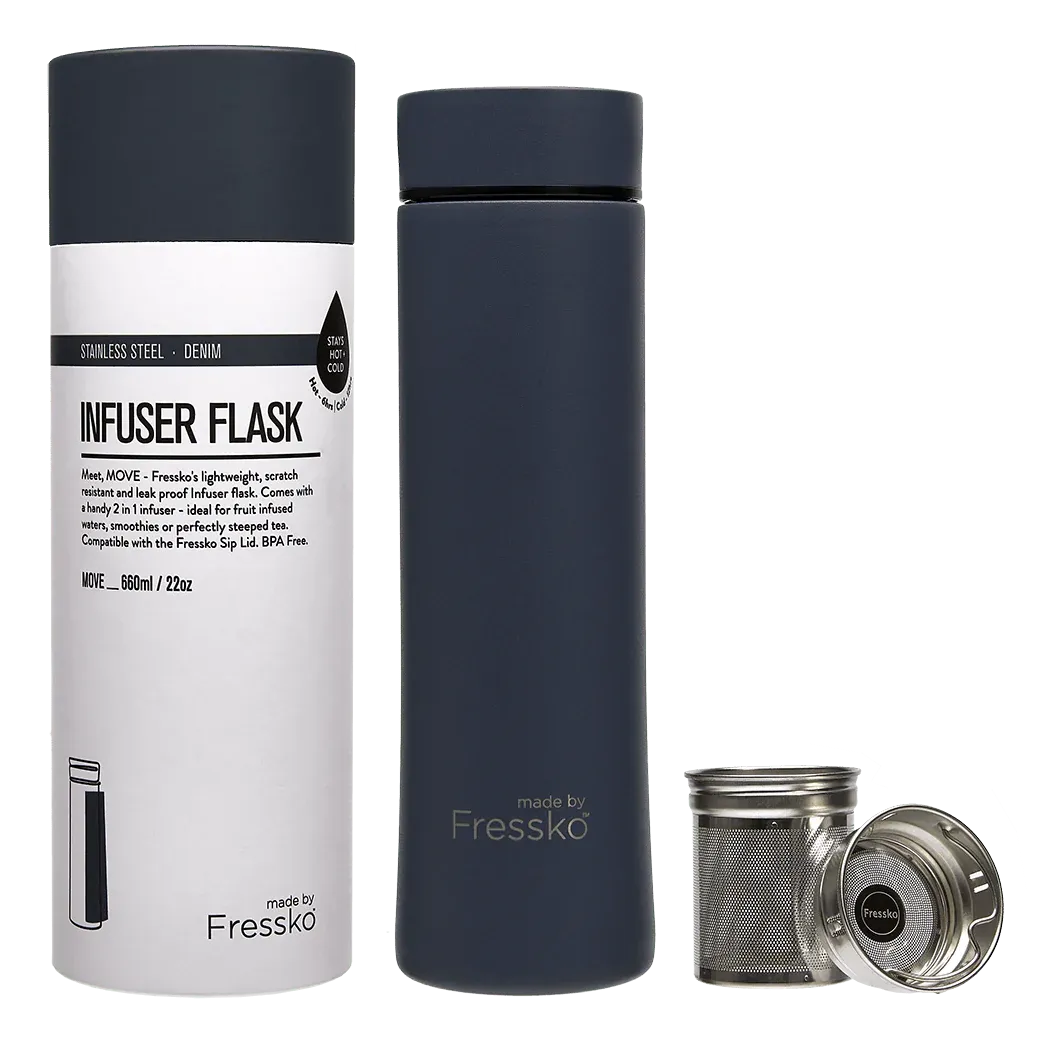 Move Infuser Flask 660mL - Denim