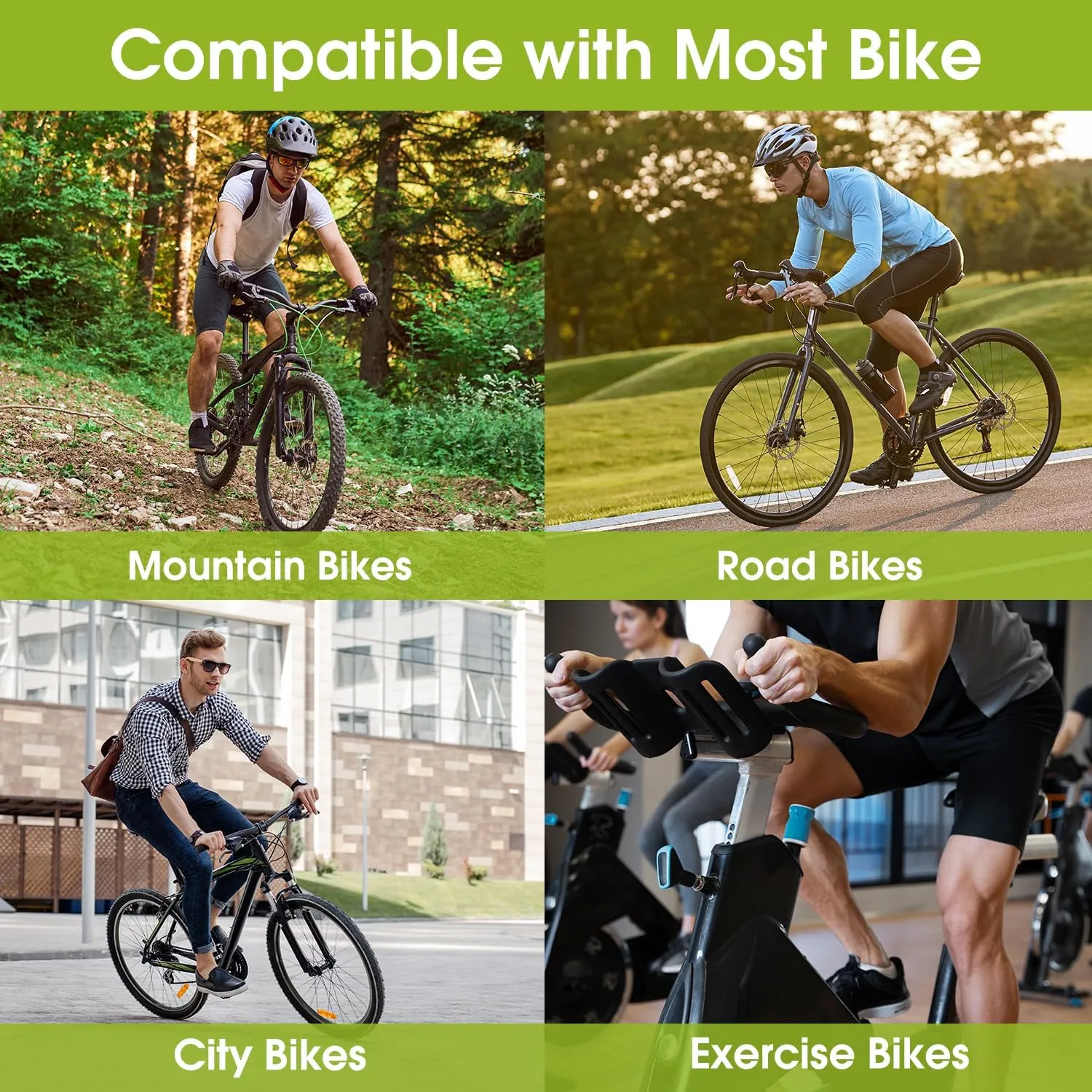 MSDADA Gel Bike Seat - Comfortable Bicycle Saddle with Extra Soft Cushion Padded for Men & Women - Waterproof Mountain, Road & City Bike Saddle