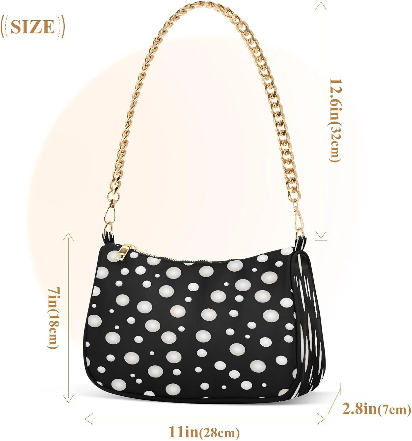 Musical Clef Note Small Shoulder Purse, Fashion Bags for Women