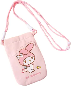My Melody Phone Purse Pouch Shoulder Crossbody Bag with Adjustable Strap