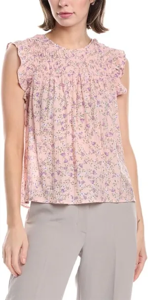 Nanette Nanette Lepore Womens Blouse, M, Pink