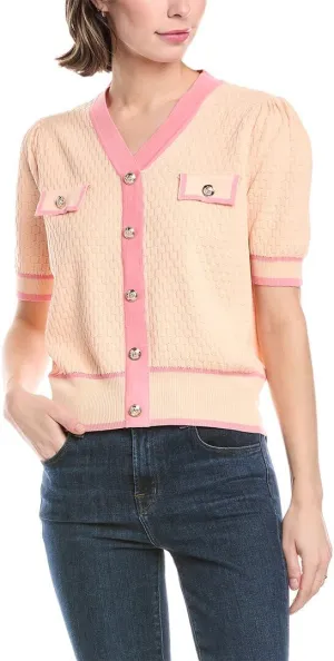 Nanette Nanette Lepore Womens Cardigan, S, Pink