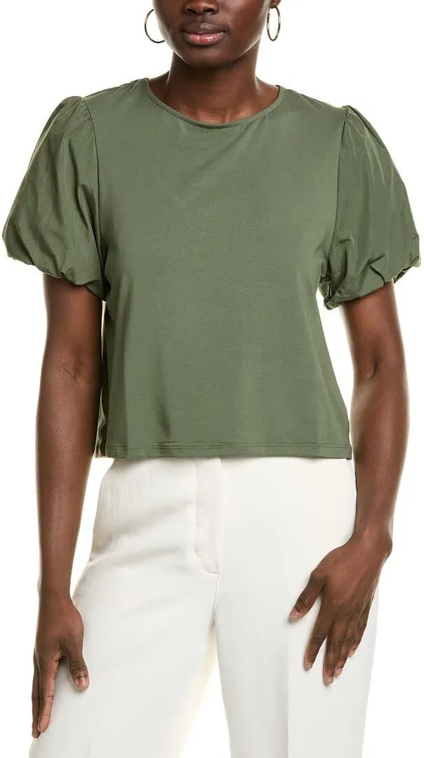 Nanette Nanette Lepore Womens Tie Back Top, L, Green
