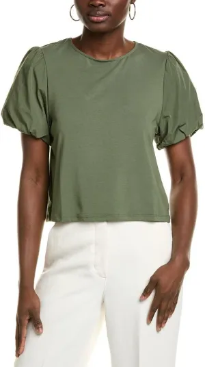 Nanette Nanette Lepore Womens Tie Back Top, L, Green