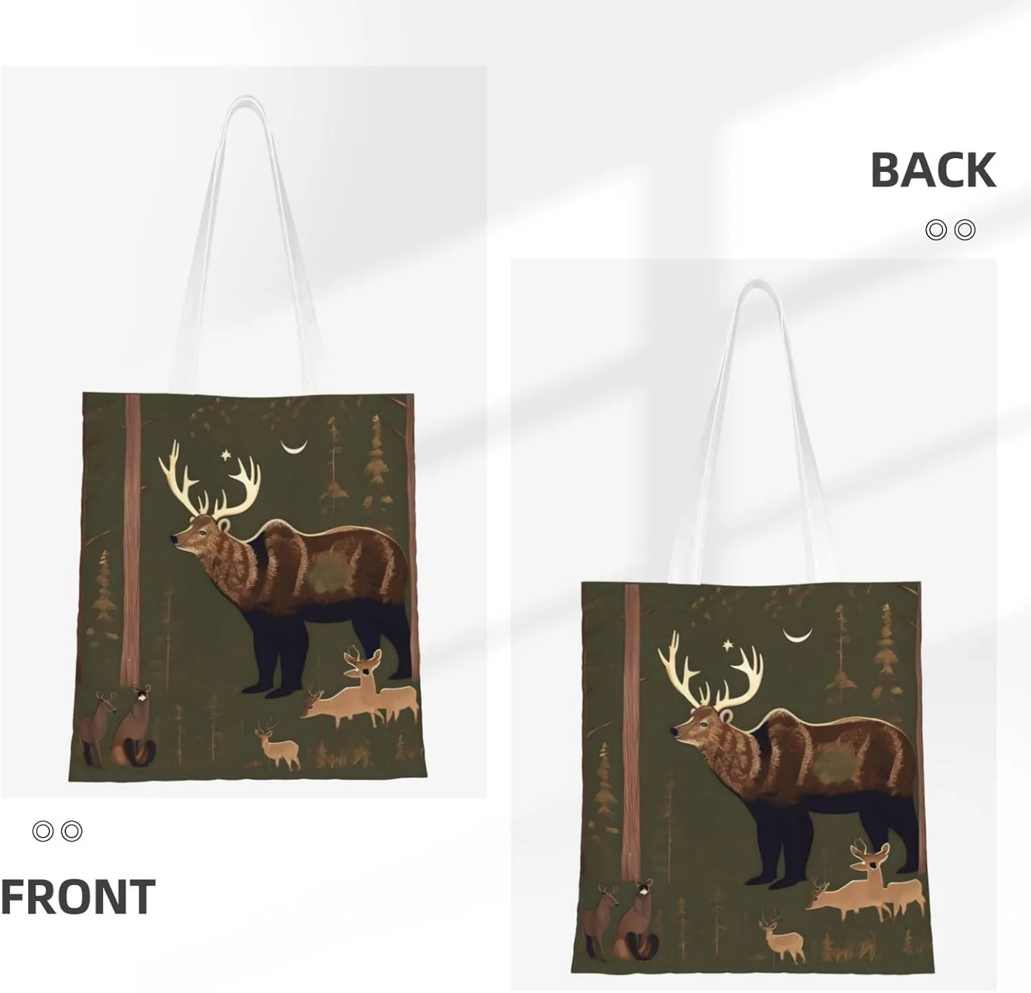 Native American Print Canvas Tote Bags For Women Handbag Tote Purse,Canvas Crossbody Bag For Office, Travel, School