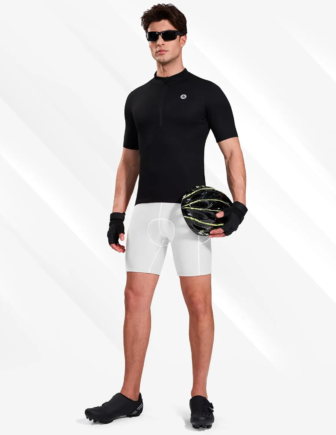 Nepest Cycling Underwear for Men Bike Shorts 4D Padded Biking Road Bicycle Biker MTB Liner Padding Shorts with Pockets