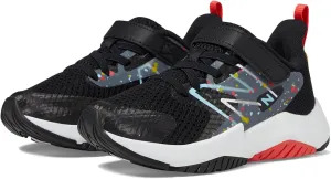 New Balance YTRAVHB2 Running Shoe, Black/Blast Red/Team Sky Blue, 10.5 US Unisex Little Kid