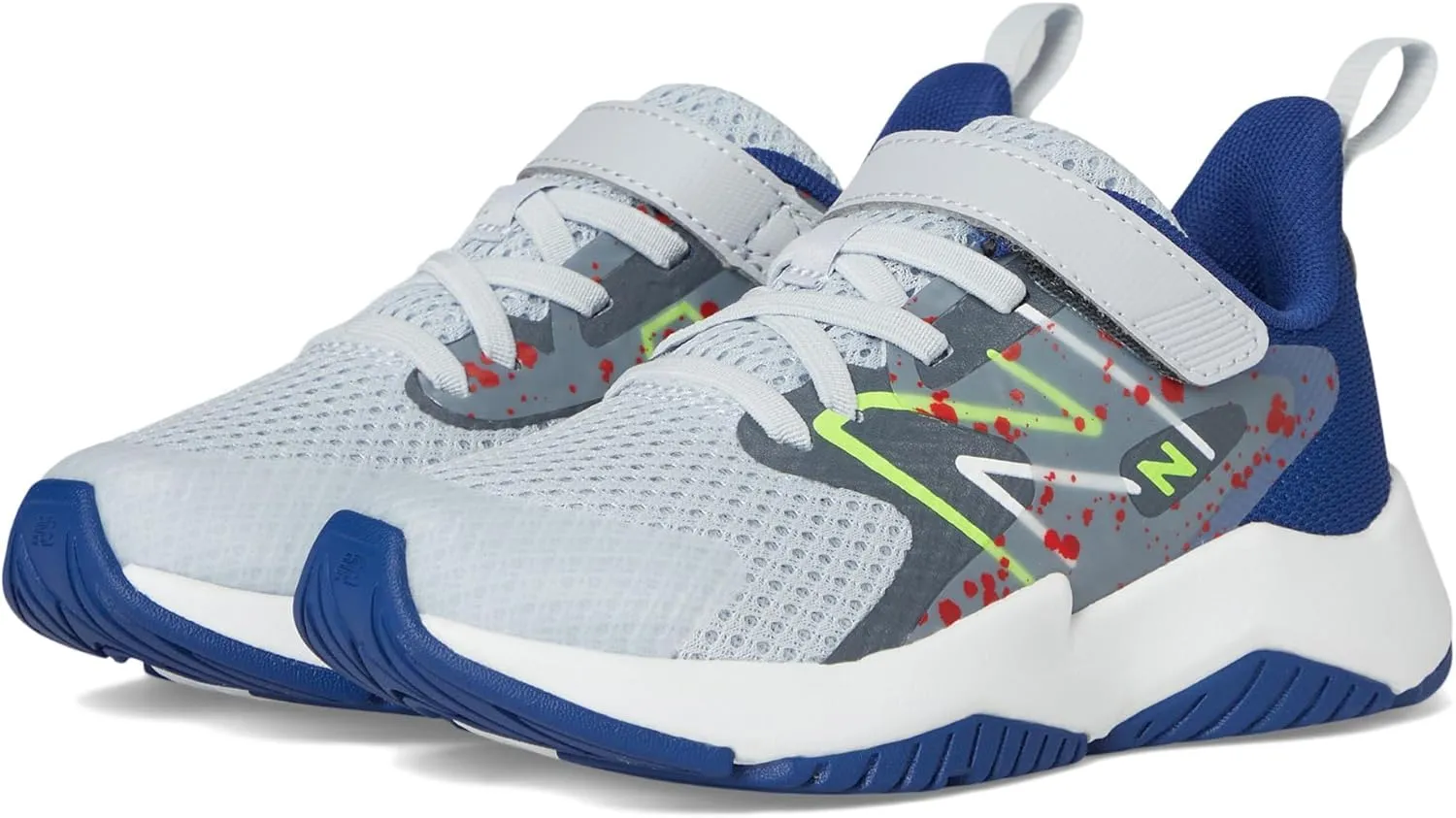 New Balance YTRAVKG2 Running Shoe, Granite/Inkwell/Pixel Green, 5.5 Wide US Unisex Big_Kid