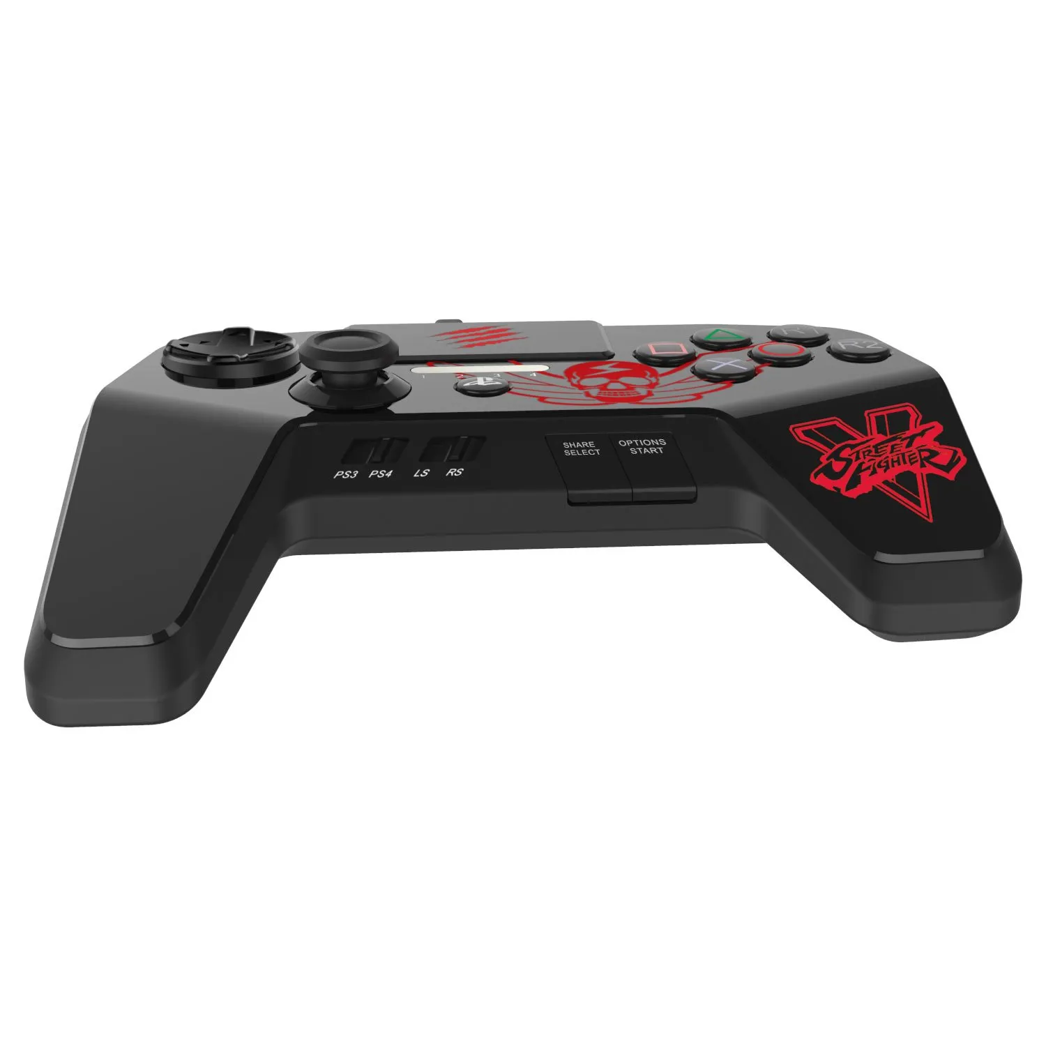 New Improved D-Pad - Mad Catz Street Fighter V FightPad PRO for PlayStation4 and PlayStation3 - Black - PlayStation 4