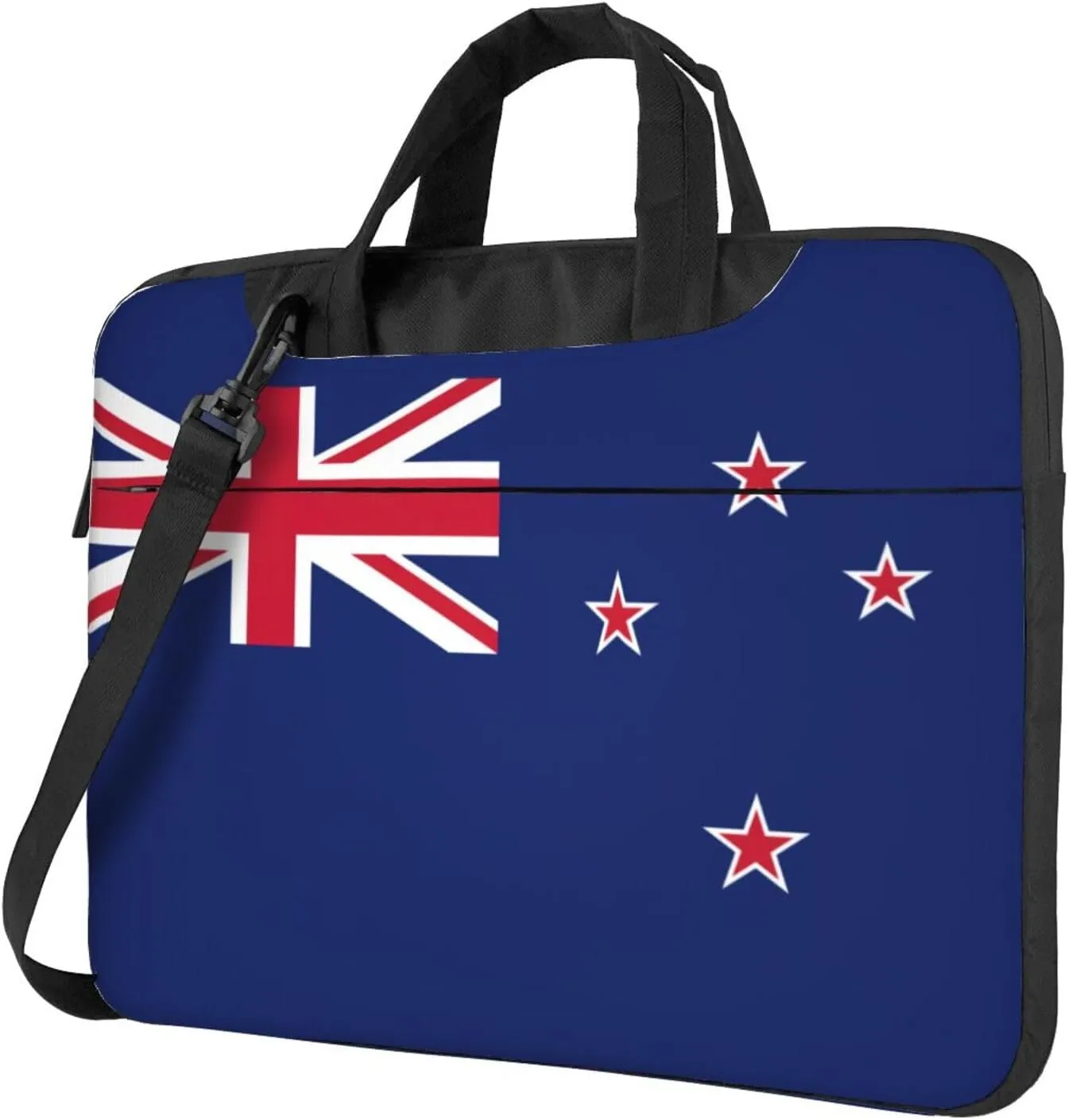 New Zealand Flag Print Work Laptop Bag Stylish and Protective Laptop Case Briefcase for Men Women Office
