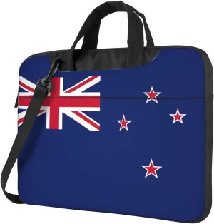 New Zealand Flag Print Work Laptop Bag Stylish and Protective Laptop Case Briefcase for Men Women Office
